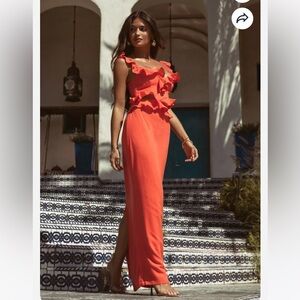 JLUXLABEL Coral Maxi Dress